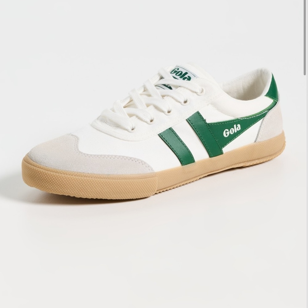 Gola Badminton 8 New sneaker  White and Green Trainers